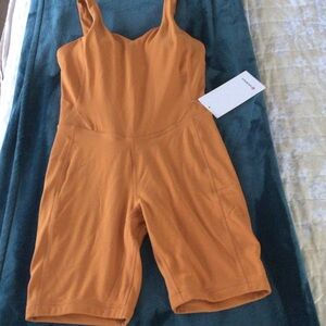 Lululemon Athletica Orange Jumpsuit